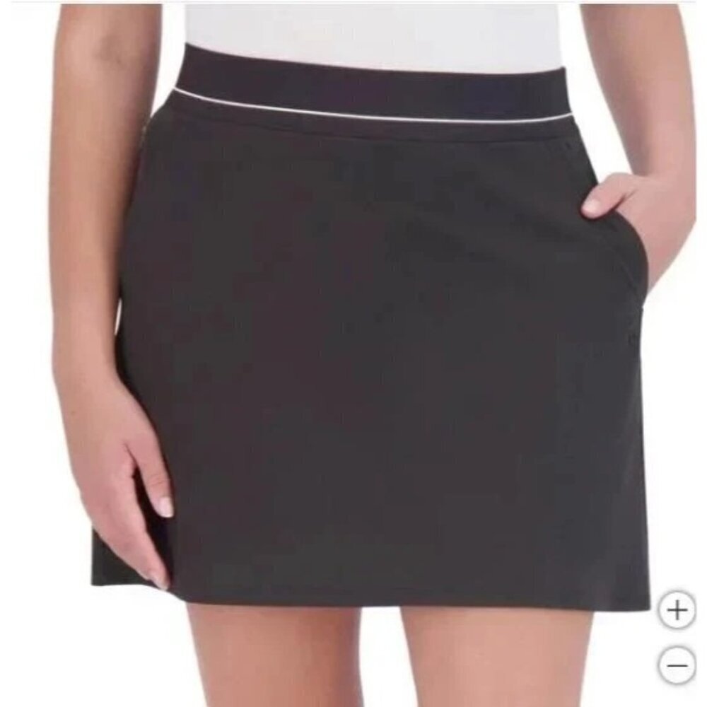 NWOT Soybu Women's XL Black Skort Polyester/Spandex With Pockets